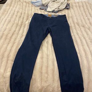 Dark Blue Jachs Khaki Pants - Bowie Fit - 33/34